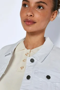 Chaqueta white denim