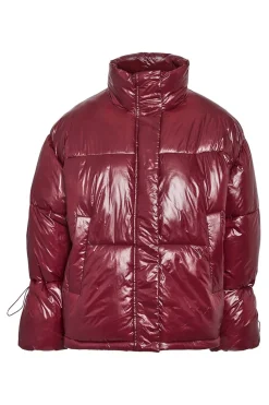 chaquet&oacute;n acolchado metalizado