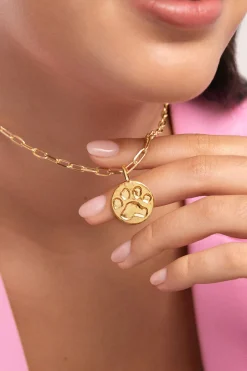 Charm Huella Baño Oro