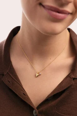 Collar Ch&eacute;rie Ba&ntilde;o Oro