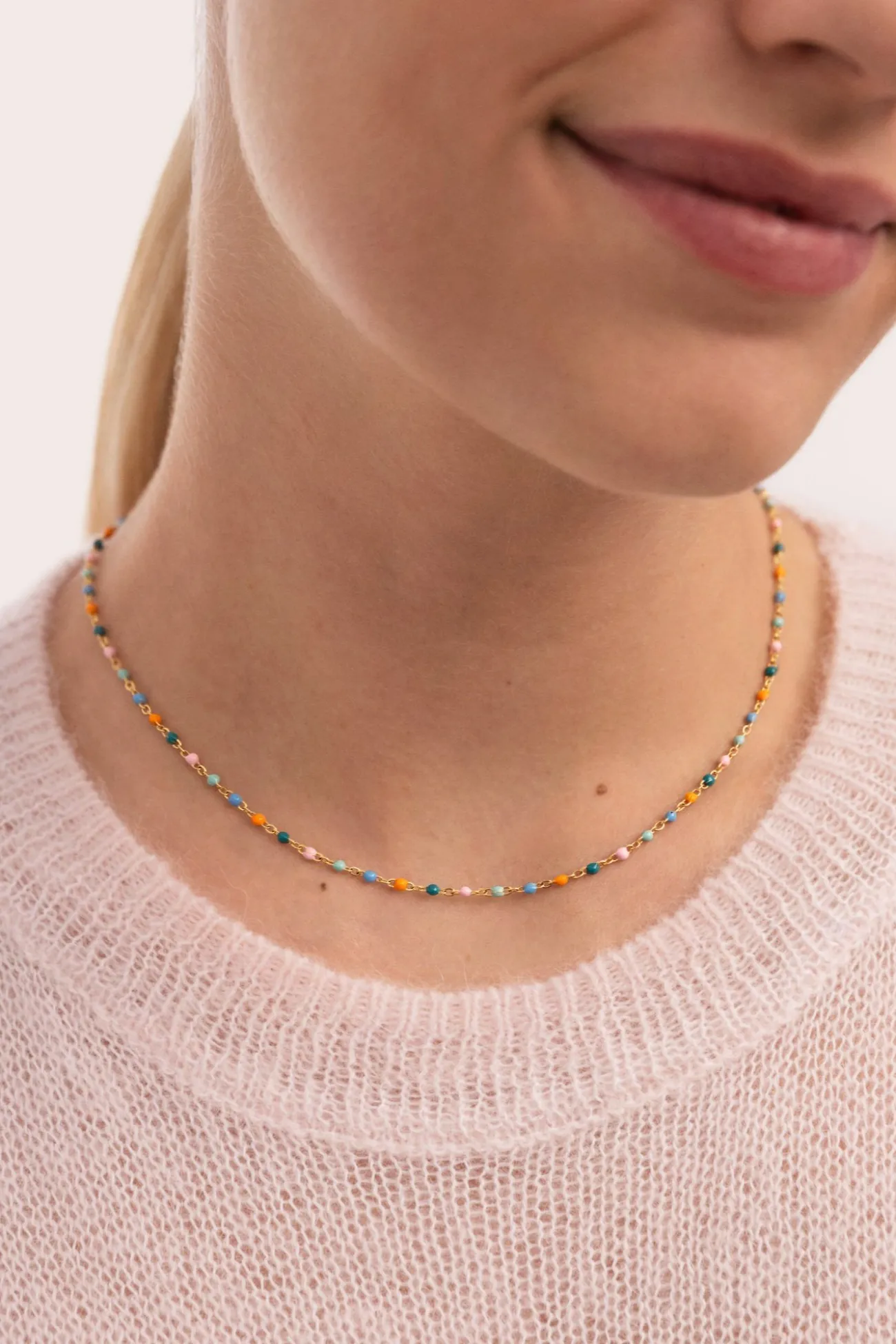 Collar Dots Alpine Baño Oro