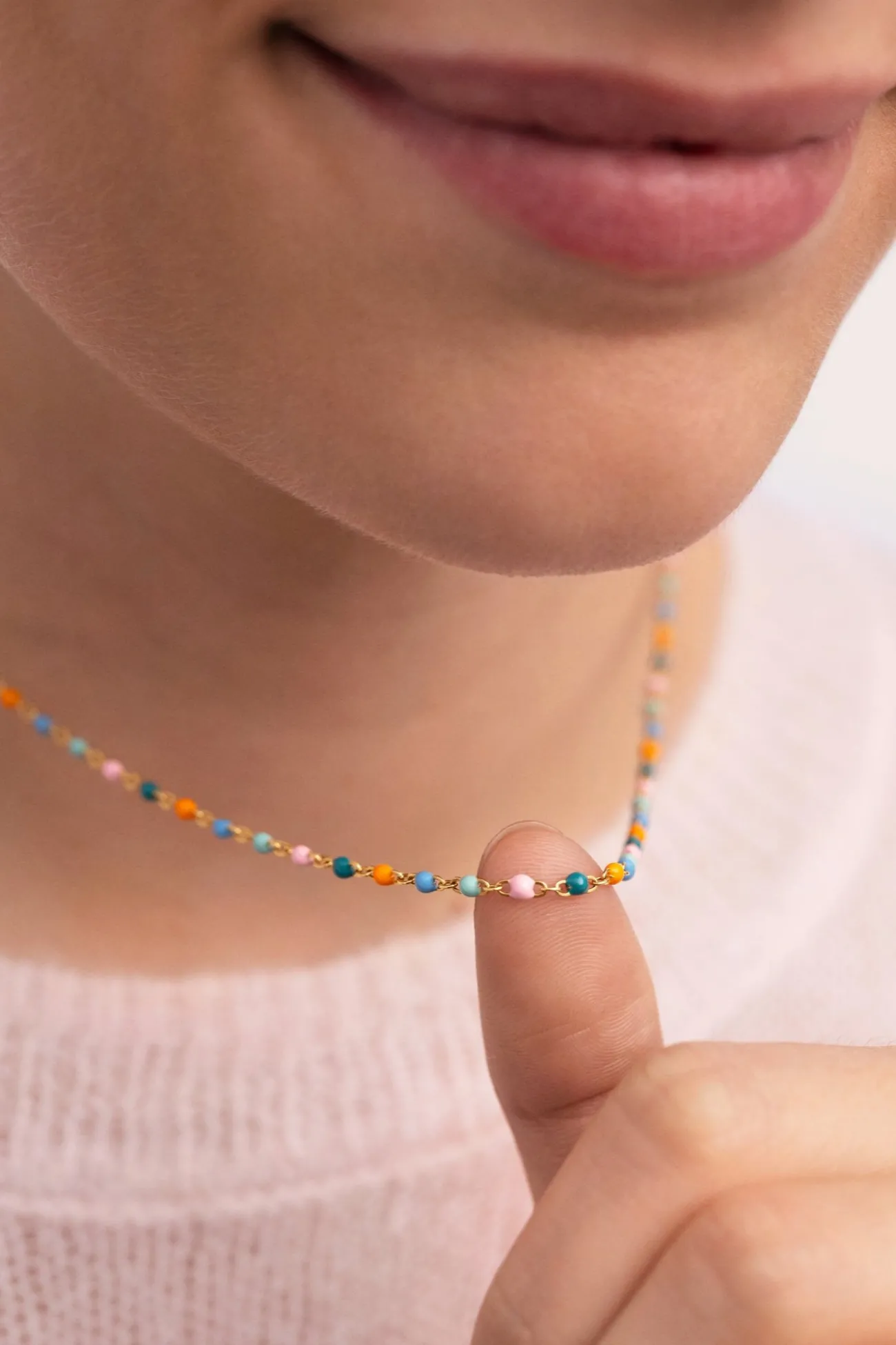 Collar Dots Alpine Baño Oro