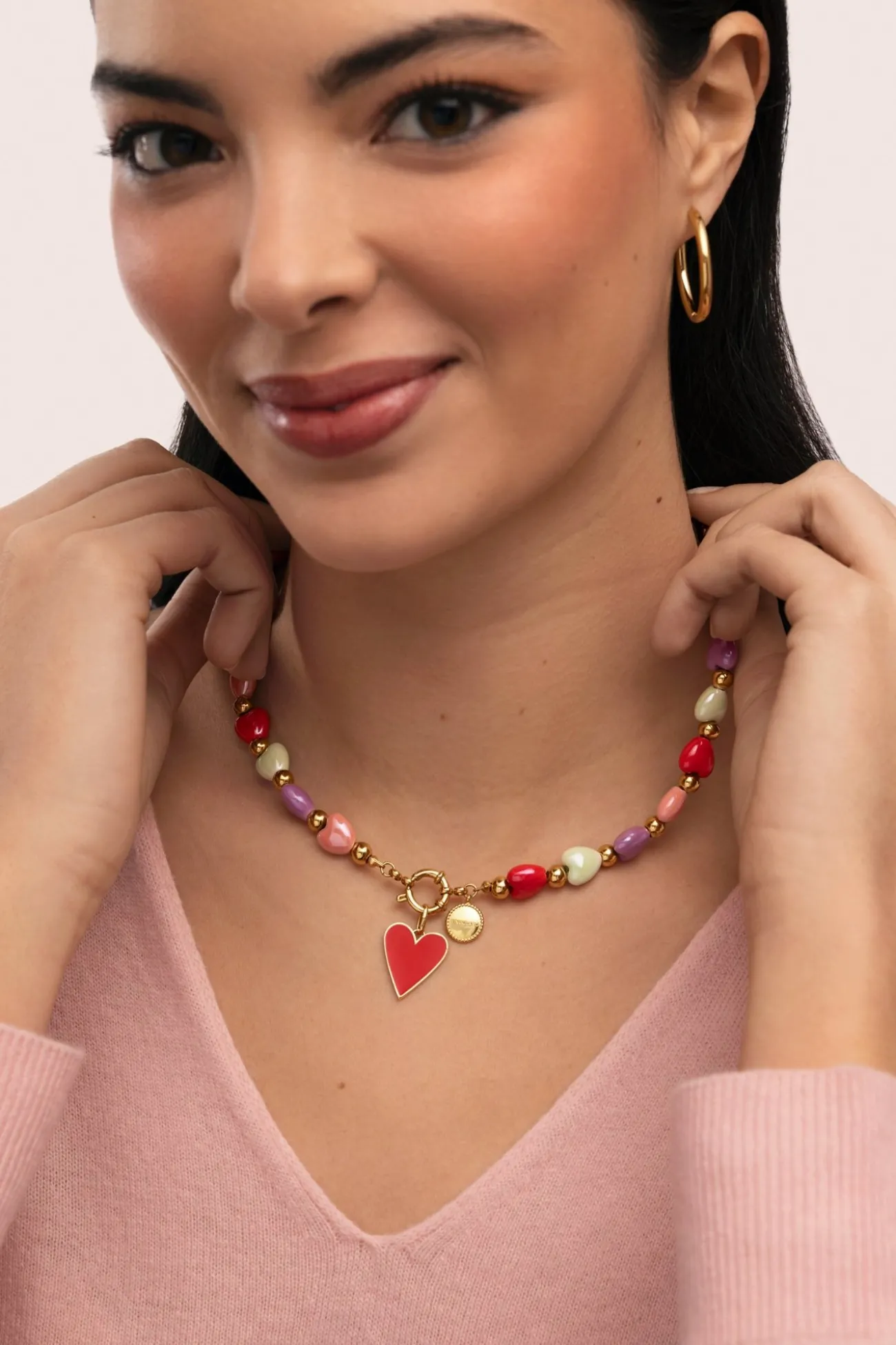 Collar l'Amour Paris Acero B.Oro