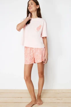 Conjunto de pijama corto animal print