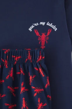 Conjunto de pijama corto langostas
