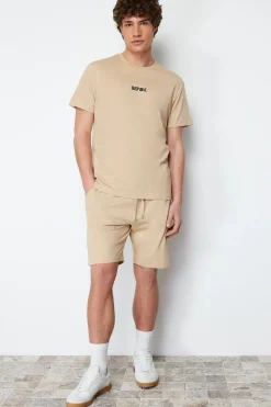 Conjunto de pijama corto liso
