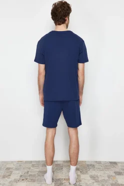 Conjunto de pijama corto liso