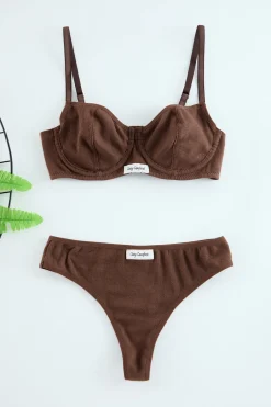 Conjunto de ropa interior canalé