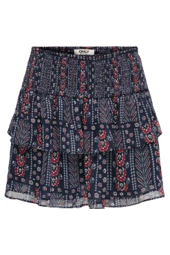 Falda corta con lurex