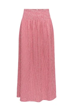 Falda larga vichy