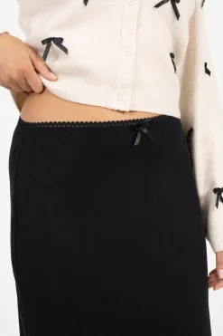 Falda maxi con malla