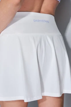 Falda microfibra blanca malla interior