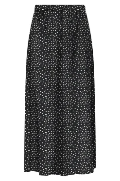 Falda midi con botones