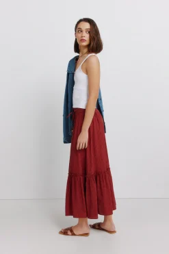 Falda midi estructura