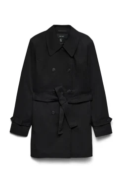 Gabardina 3/4 con cintur&oacute;n mujer
