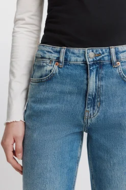 Jeans de talle medio