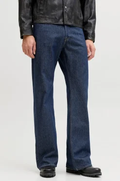 Jeans flare tiro alto algod&oacute;n
