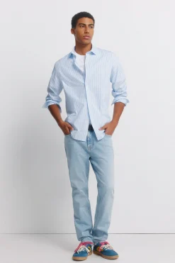 Jeans lavado claro slim fit