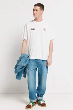 Jeans lavado medio straight fit