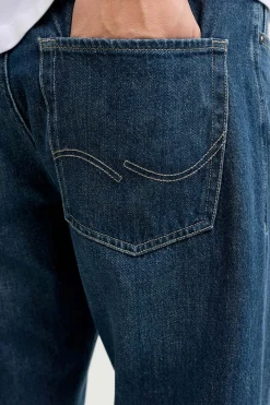 Jeans relaxed tiro alto algod&oacute;n