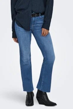 Jeans Straight Tiro Medio