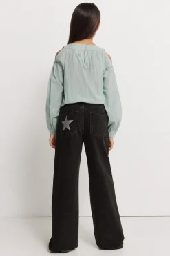 Jeans Wideleg ni&ntilde;a