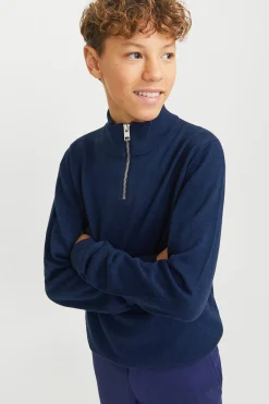 Jersey con cuello cremallera