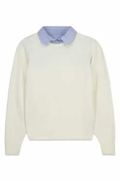 Jersey cuello tejido