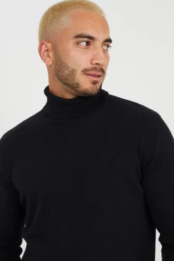 Jersey de punto con cuello alto
