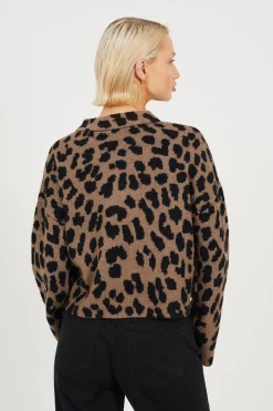 Jersey de punto leopardo