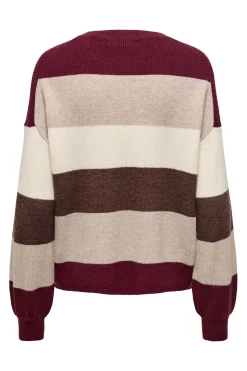 Jersey de rayas cuello redondo