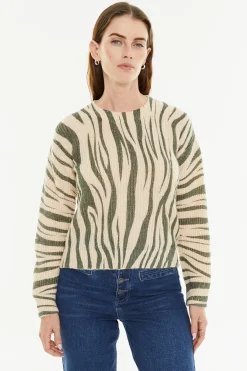 Jersey estampado efecto animal print