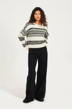 Jersey jacquard oversized