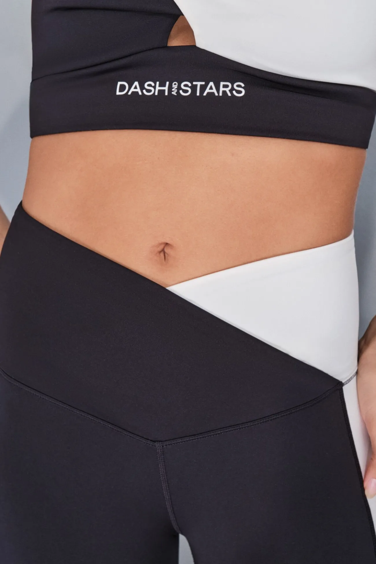 Leggings 4D STRETCH ciclista negro y blanco
