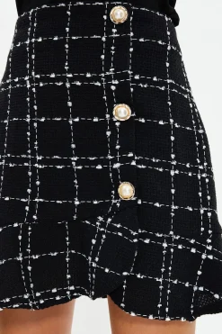 Minifalda de tweed