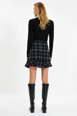 Minifalda de tweed