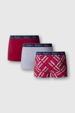 Pack 3 boxer liso y logo