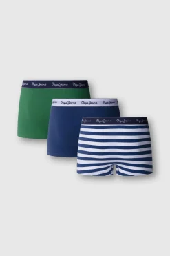 Pack 3 boxer liso y rayas