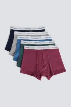 Pack 5 boxers algodón básicos