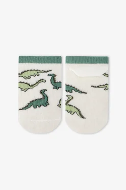 Pack 3 calcetines cortos dino rayas