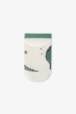Pack 3 calcetines cortos dino rayas
