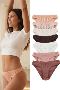 Pack de 7 bragas clásicas canalé