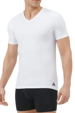 Pack de 2 camisetas de cuello pico de algod&oacute;n el&aacute;stico para hombre