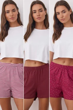 Pack de 3 pantalones cortos de pijama