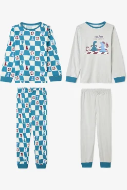 Pack de 2 pijamas largos de dinosaurios Chess Time para ni&ntilde;os