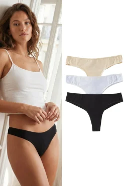 Pack de 3 tangas lisos