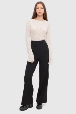 Pantalón Ancho Botón