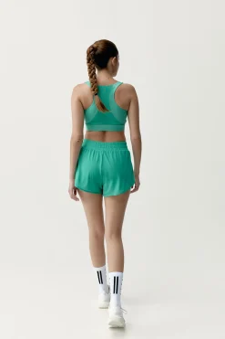 Pantal&oacute;n corto deportivo Padma 2.0 verde turquesa