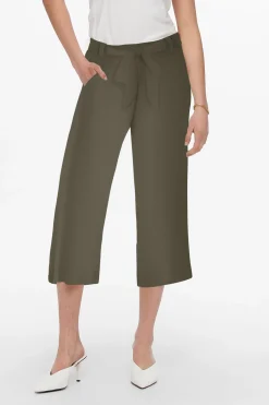 Pantal&oacute;n cropped fluido