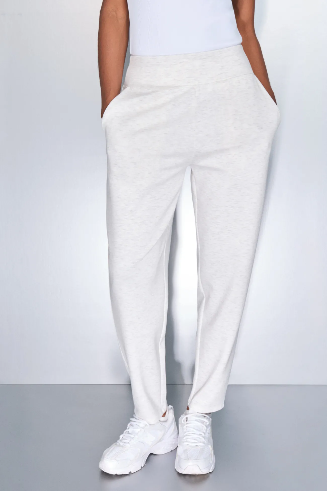 Pantalón jogger blanco